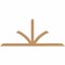 Ekena Millwork Richland Timber Gable Bracket, Western Red Cedar, 84"W x 35"H x 1 1/2"D x 3 1/2"F, 10/12 Pitch GBW084X35X0204RIC00SWR - alternate 1